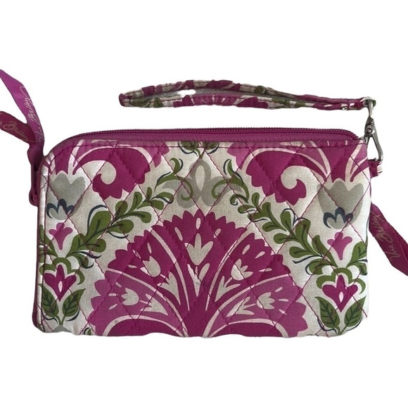 Pink and White Floral Vera Bradley Wristlet Wallet - Picture 2 of 2